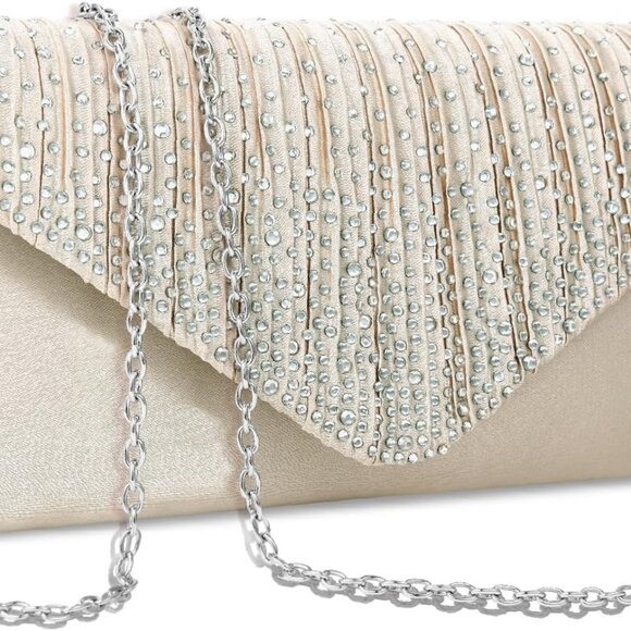 Clutch Purses for Women Evening Bag Formal Rhinestone Handbags for Wedding Party - Picture 1 of 7